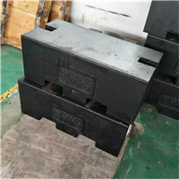 潮州大型铸铁砝码1000KG,起重机配重1T方形砝码厂家